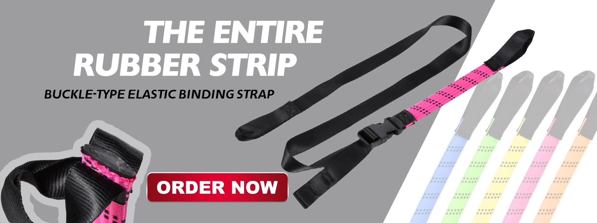 1inch Rubber Cam Buckle Luggage Strap