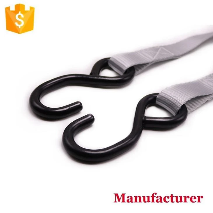 25mm Ratchet Tie Down Cargo Lashing Strap With Double S Hooks