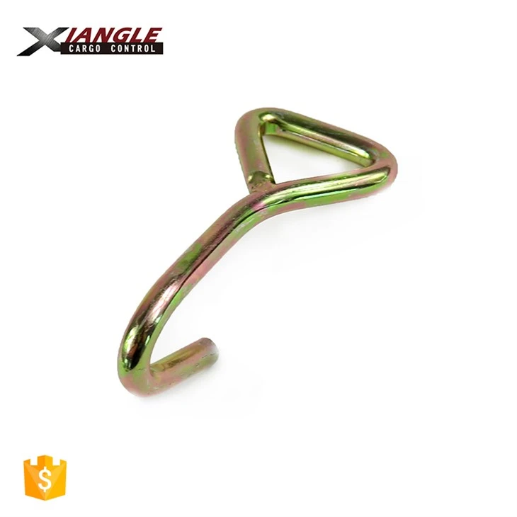 1 Inch Cargo Lashing Metal Ratchet Belt Buckle J Hook