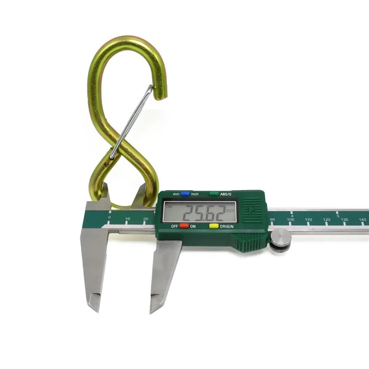 Lashing Strap Metal S Hook With Safety Latch